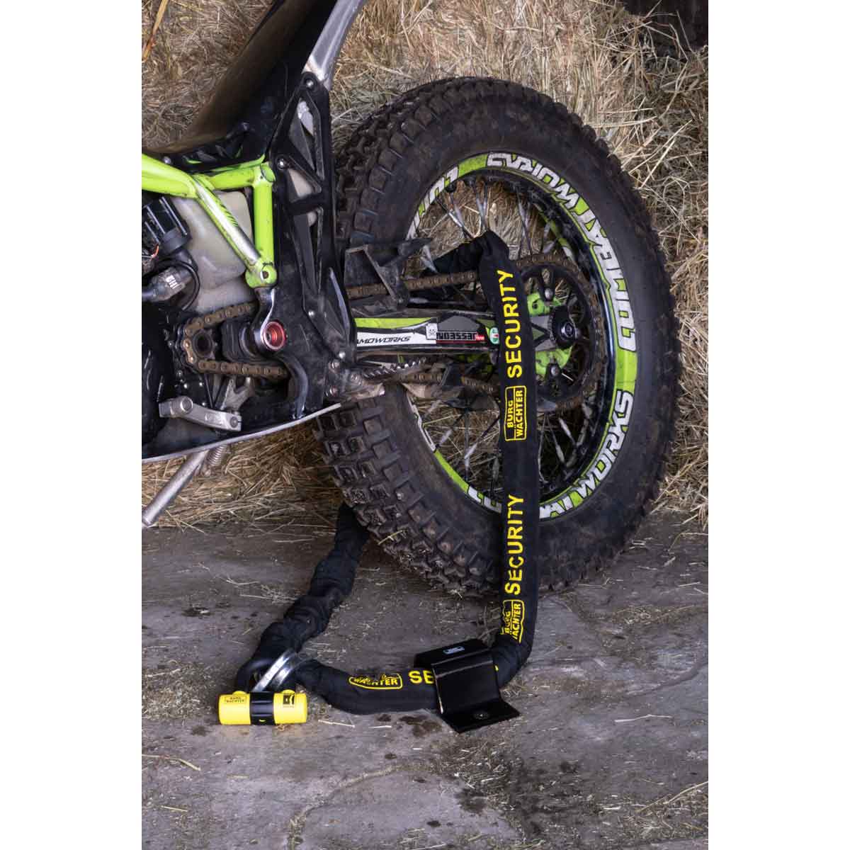 Burg-wachter Kit Sold Secure Gold 1M X 12Mm Motorbike Chain, U-lock Gkm 12Mc 1M Kit U