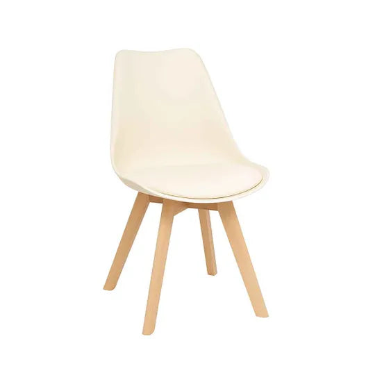 Round Glass Dining Table With 4 Cream Chairs Dining Table Set