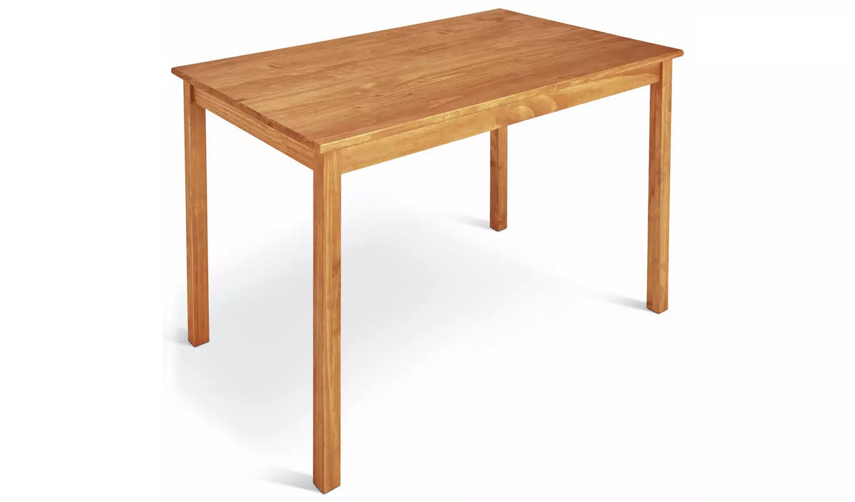 Home Raye Solid Wood 4 Seater Dining Table - Natural