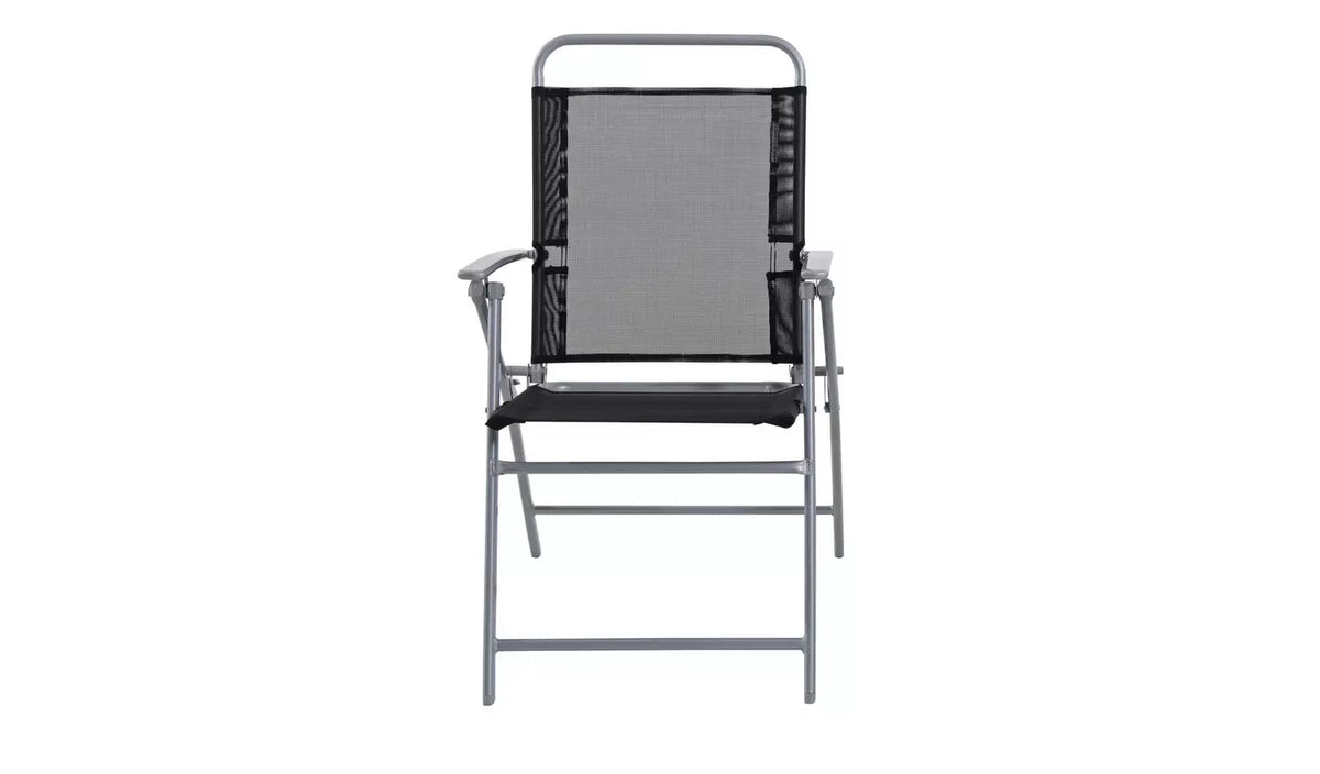 Home Atlantic Set of 2 Folding Metal Garden Chairs