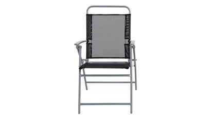 Home Atlantic Set of 2 Folding Metal Garden Chairs