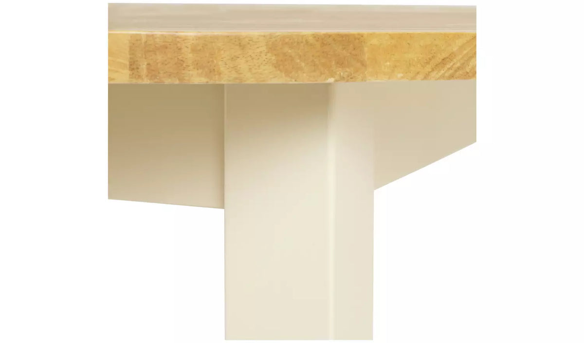 Chicago Solid Wood 2-4 Seater Dining Table - Cream