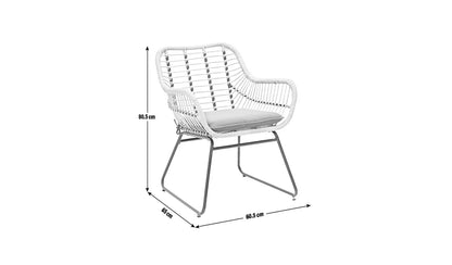 Ross Rattan Effect Garden Chair - Natural