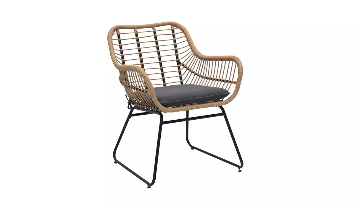 Ross Rattan Effect Garden Chair - Natural