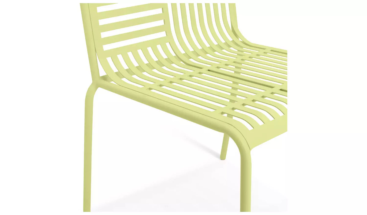 Habitat 60 Lucinda Metal Garden Chair - Yellow