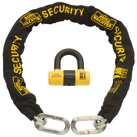 Burg-wachter Kit Sold Secure Gold 1M X 12Mm Motorbike Chain, U-lock Gkm 12Mc 1M Kit U