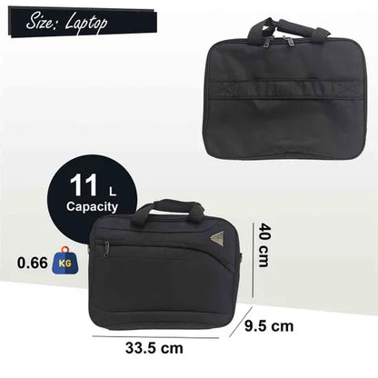 Snowball Corby Laptop Soft Shell Suitcase In Black