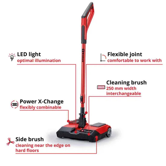 Einhell PXC Cordless Sweeper 18V For Indoor & Outdoor TE-FS 18 Li - Body Only