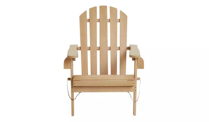 Home Adirondack Wooden Garden Chair - Natural