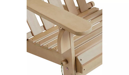 Home Adirondack Wooden Garden Chair - Natural