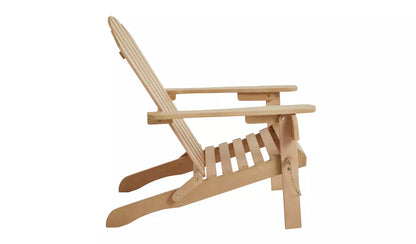 Home Adirondack Wooden Garden Chair - Natural