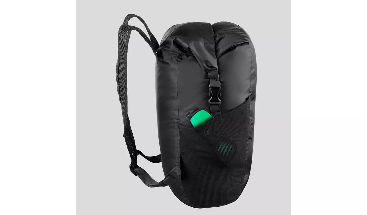 Decathlon Travel Waterproof Foldable Backpack 20L - Black
