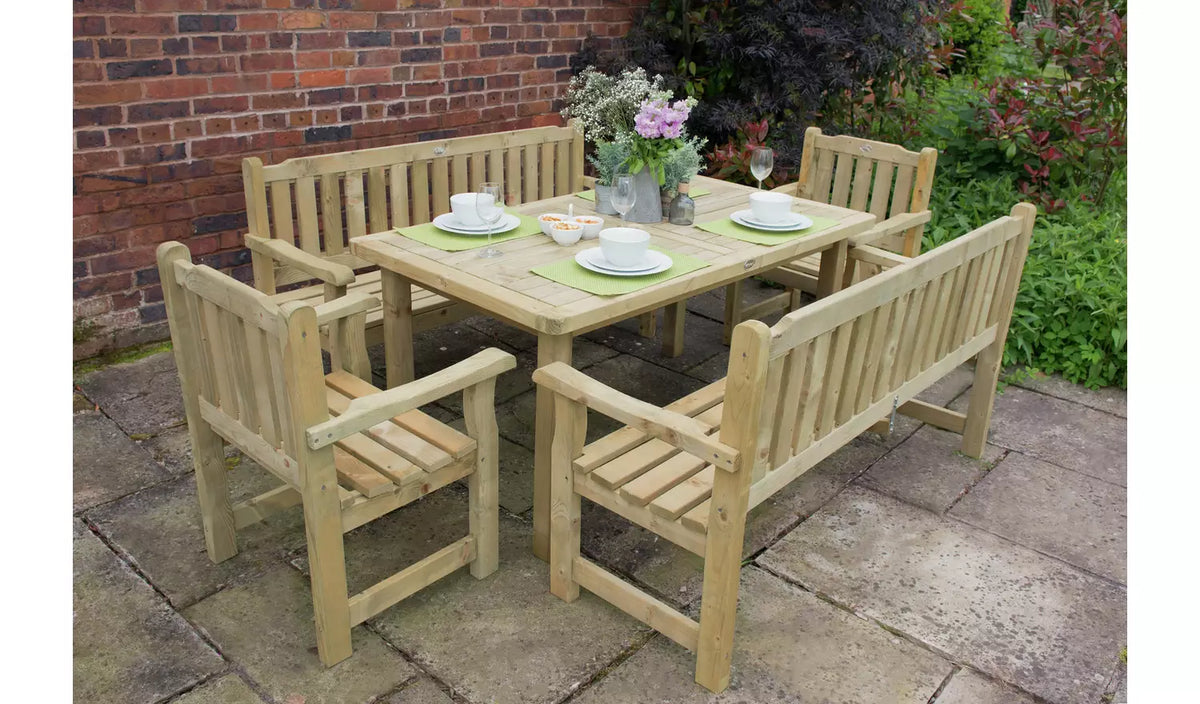 Forest Rosedene Wooden Garden Chair - Natural