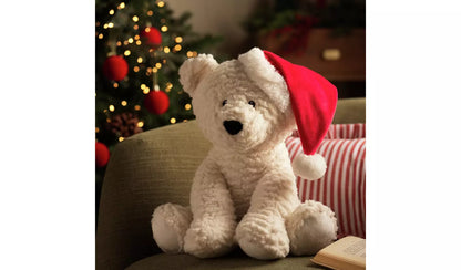 Argos Home Red Santa Hat Polar Bear Soft Toy