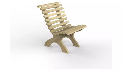 Forest Garden Kuba Wooden Garden Chair - Natura