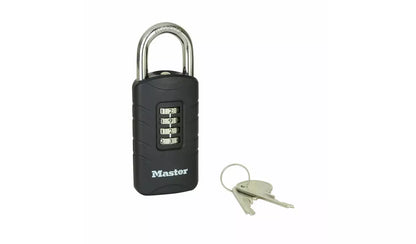 Master Lock 656EURDBLK Outdoor Combination Padlock with Key