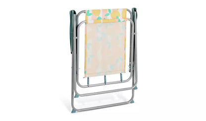 Home Folding Metal Garden Chair - Lemon