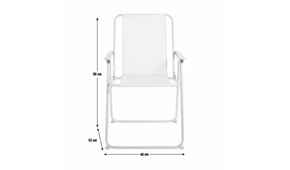 Home Folding Metal Garden Chair - Green