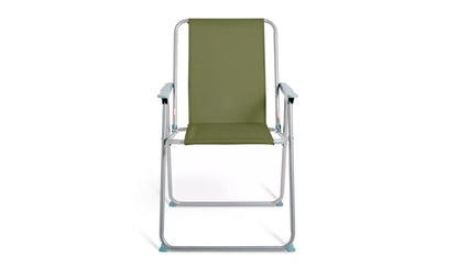 Home Folding Metal Garden Chair - Green