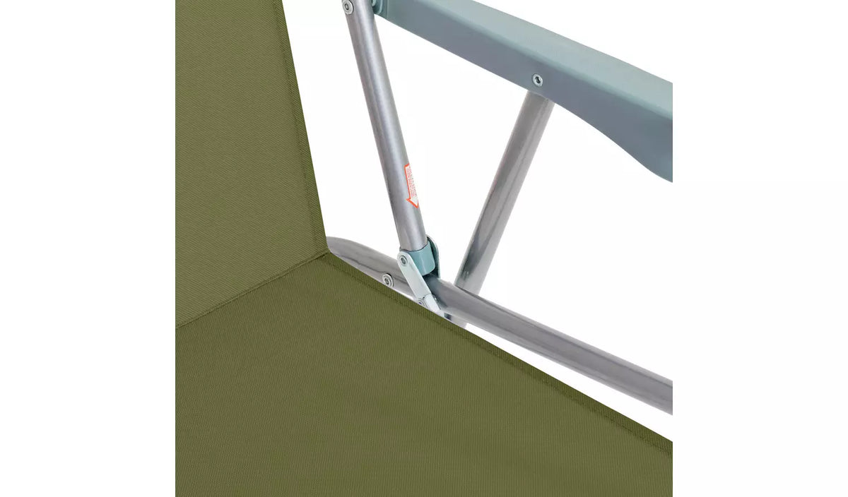 Home Folding Metal Garden Chair - Green