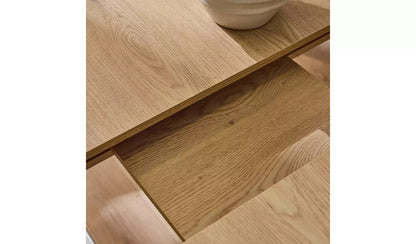 Home Sendi Extend wood effect 4-6 Dining Table - Natural
