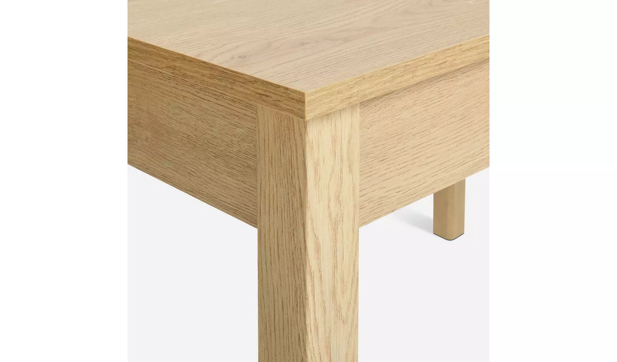 Home Sendi Extend wood effect 4-6 Dining Table - Natural
