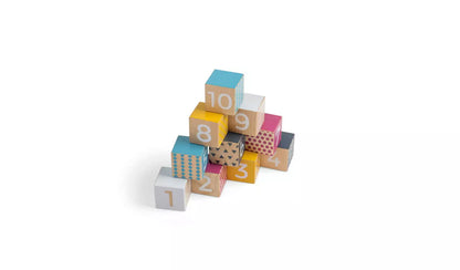 Bigjigs Toys Wooden Number Blocks - 6 Months