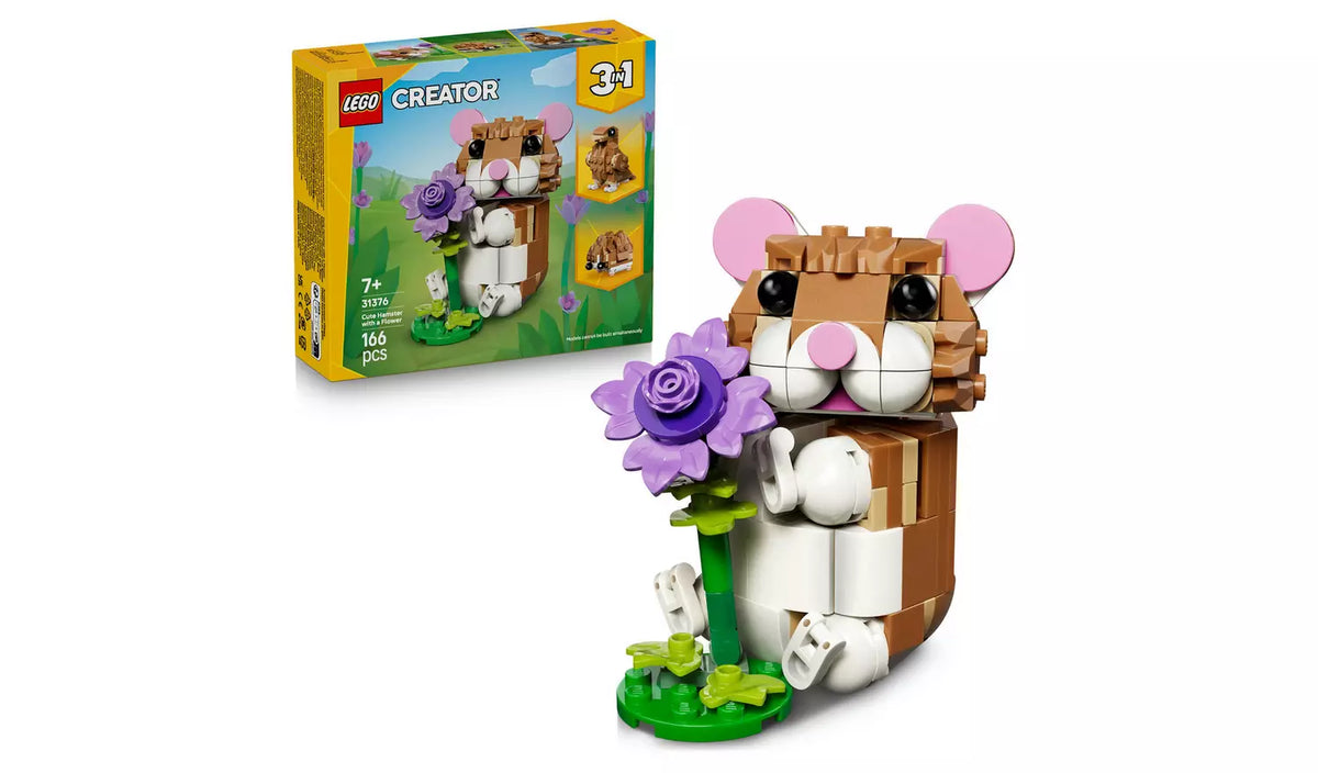 LEGO Creator 3in1 Cute Hamster with a Flower Toy