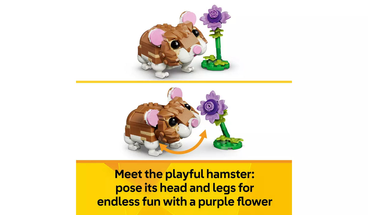 LEGO Creator 3in1 Cute Hamster with a Flower Toy