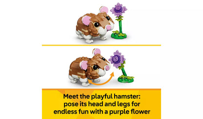 LEGO Creator 3in1 Cute Hamster with a Flower Toy