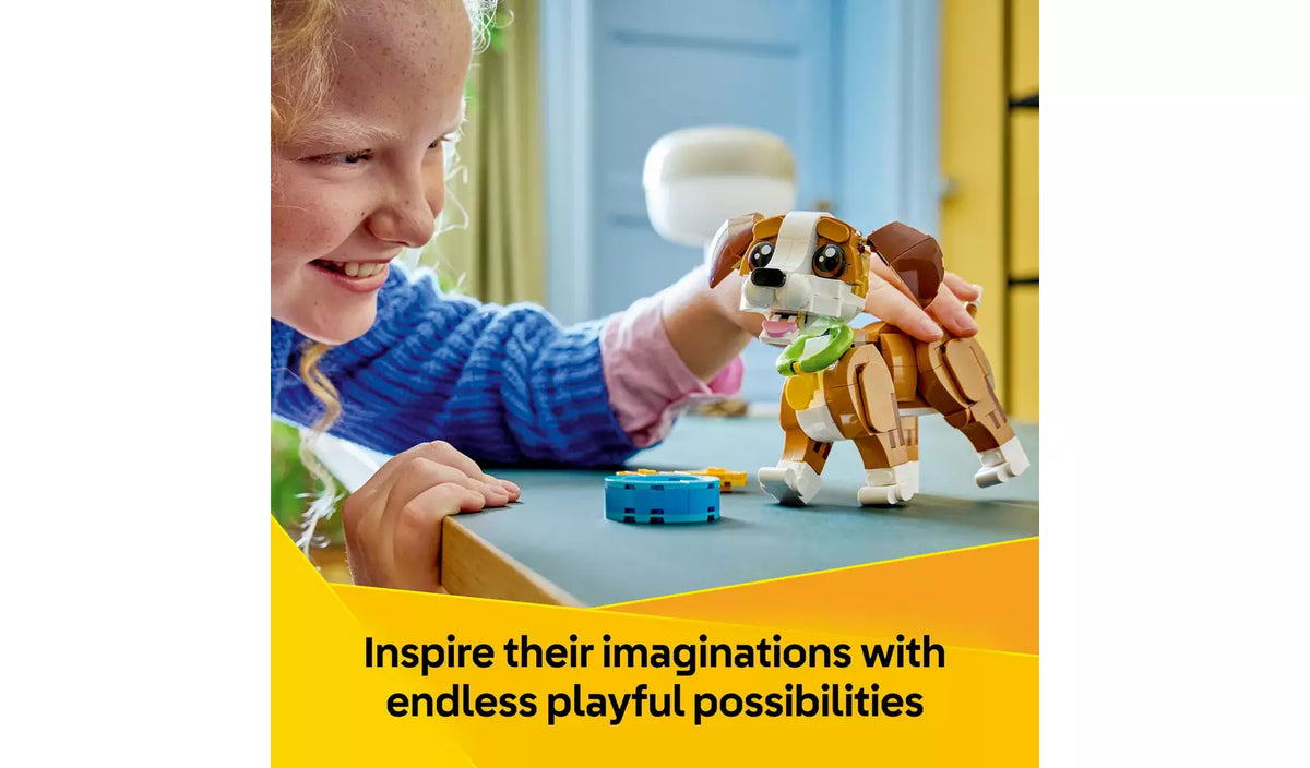 LEGO Creator 3in1 Cute Animals: Playful Puppy Dog Toy