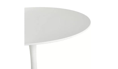 4 Seater Round Dining Table - White