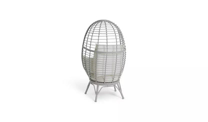 Habitat Kora Rattan Effect Garden Egg Chair - Grey