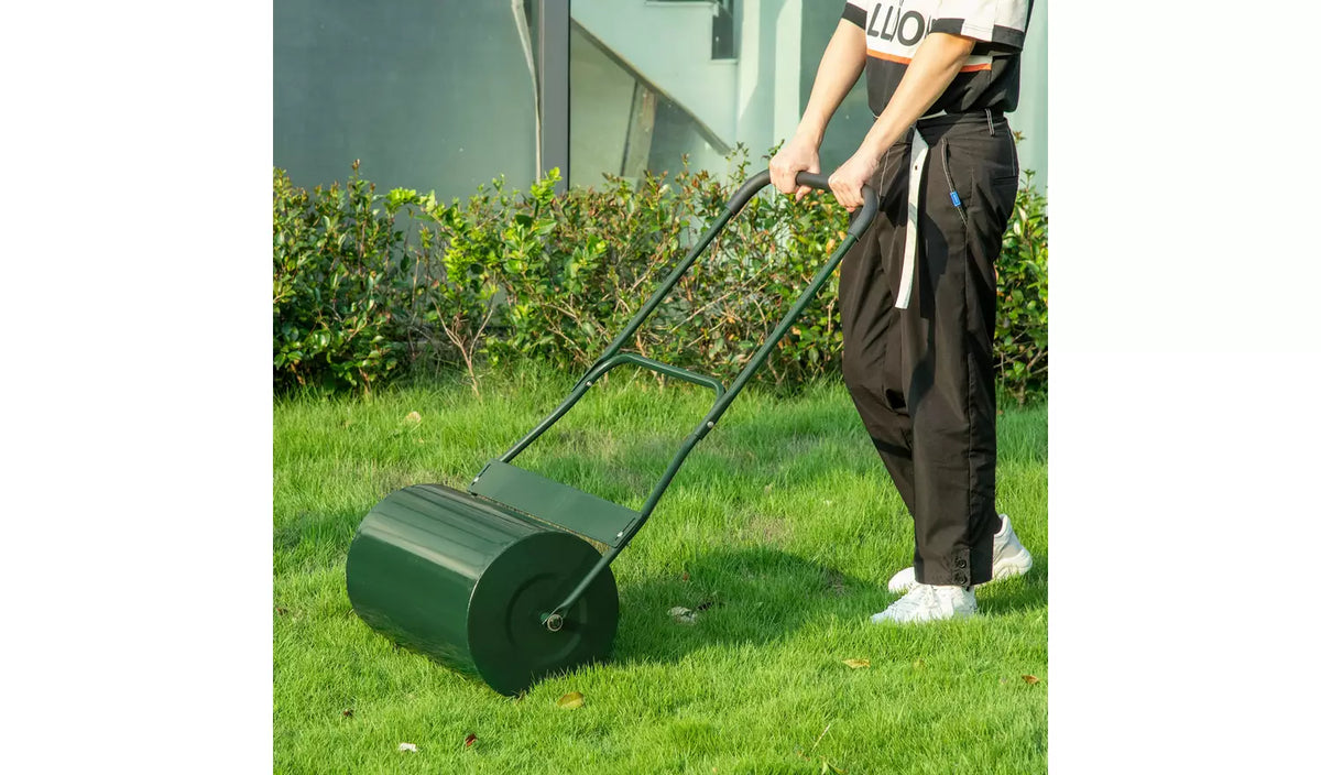 Outsunny 40L Garden Lawn Roller - Green