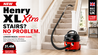 Henry XL Xtra Bagged Cylinder Vacuum Cleaner