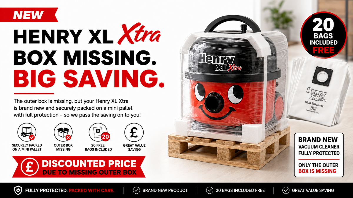 Henry XL Xtra Bagged Cylinder Vacuum Cleaner