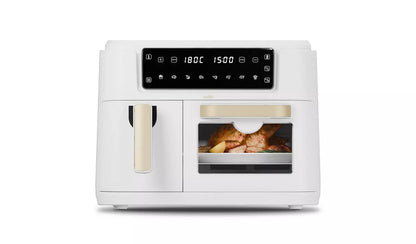 Cello 2-in-1 Double Airfryer and Home Oven - Pebble White
