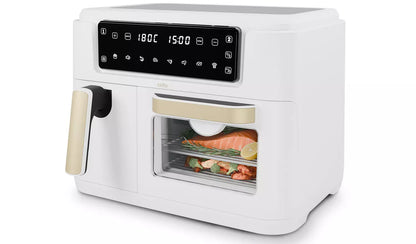Cello 2-in-1 Double Airfryer and Home Oven - Pebble White