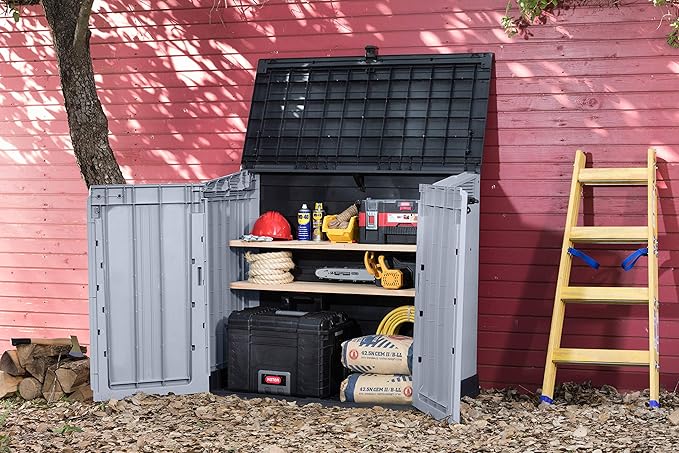 Keter 1200L Extra Large Outdoor Garden Storage Box – Weather Resistant, Lockable Patio & Garden Storage Chest