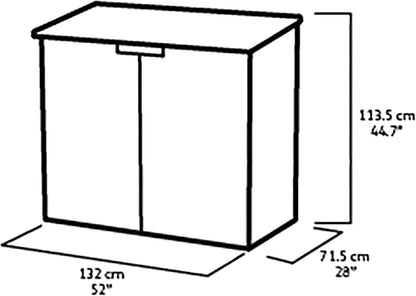 Keter 1200L Extra Large Outdoor Garden Storage Box – Weather Resistant, Lockable Patio & Garden Storage Chest
