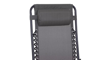 Outsunny Foldable Reclining Garden Sun Lounger Zero Gravity - Grey