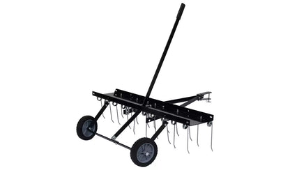 Walplus Steel Scarifier for Ride-on Mower - Black - 102 x 85 x 37 cm