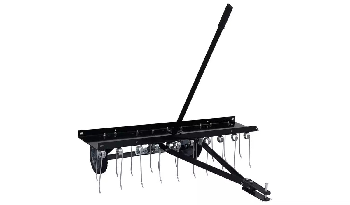 Walplus Steel Scarifier for Ride-on Mower - Black - 102 x 85 x 37 cm