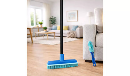Home Valet Rubber Broom & Hand Brush Set